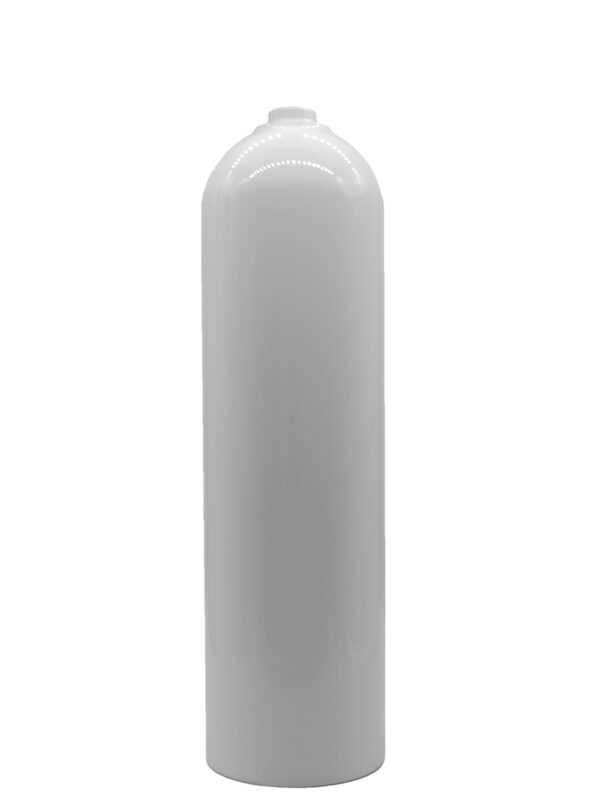 MES Tauchflasche Alu 7L weiss ohne Ventil