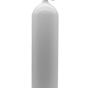 MES 11,1L Aluflasche weiss 207 bar mit Ventil rechts