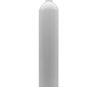 MES 5,7 L Aluflasche weiss 207 bar mit Brückenventil rechts