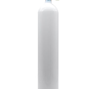 MES 5,7 L Aluflasche weiss 207 bar mit Nitrox Ventil rechts