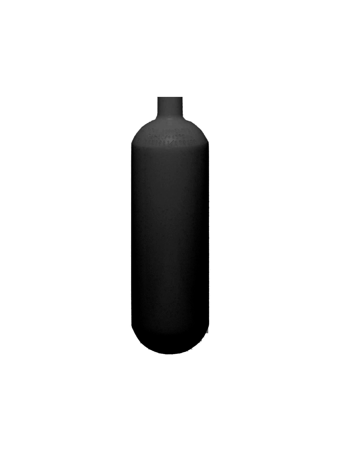 ECS 1 L / 200 bar Stahlflaschenkörper, schwarz