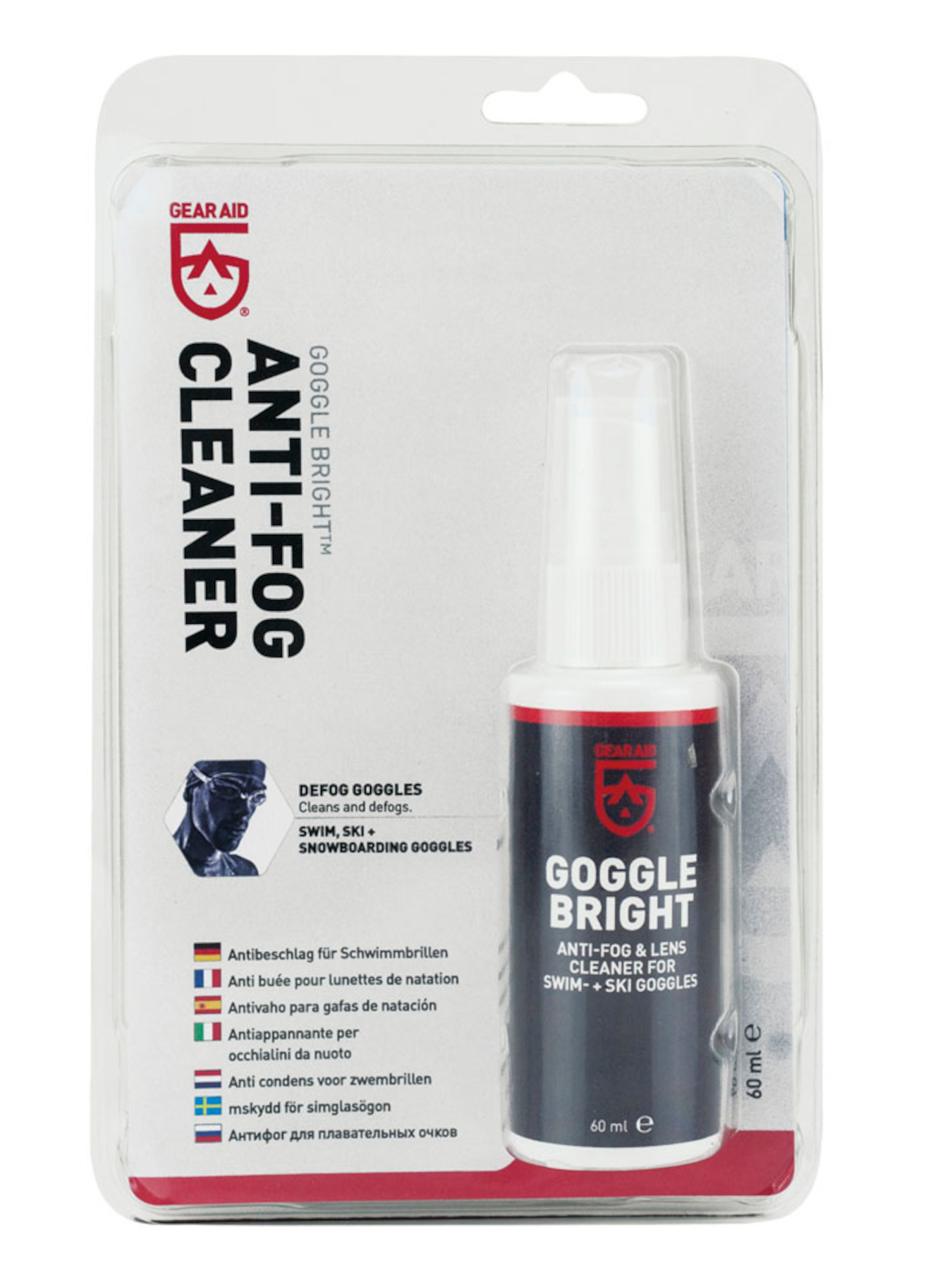 gear-aid-goggle-bright-001 Gear Aid Goggle Bright Antibeschlag Spray für Schwimmbrillen