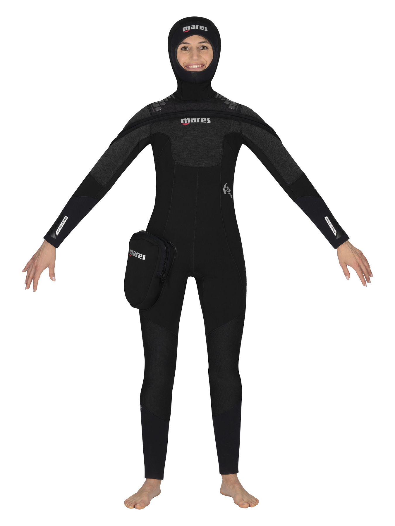 mares-pro-therm-lady-front Mares Pro Therm She Dives 8/7mm Damen Halbtrockenanzug