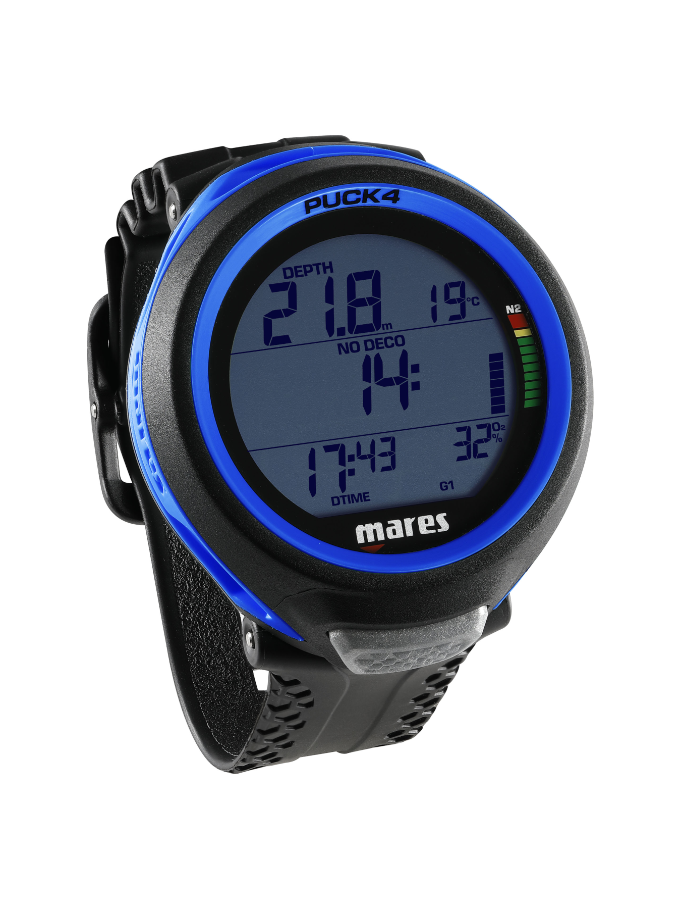 Mares Puck 4 Tauchcomputer mit Bluetooth und Bühlmann Algorithmus