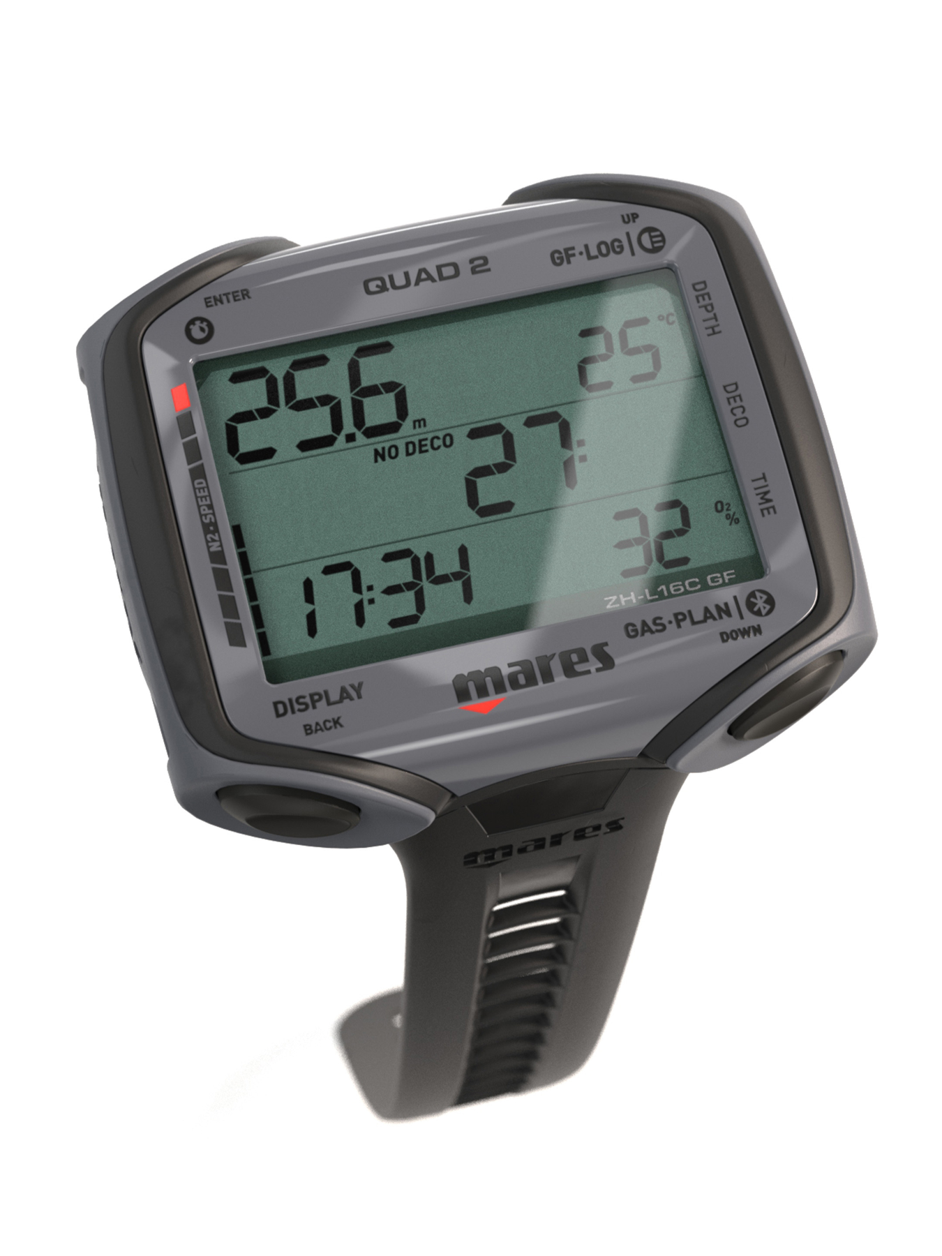 mares-quad-2-bk7 Mares Quad 2 Tauchcomputer großes Display schwarz