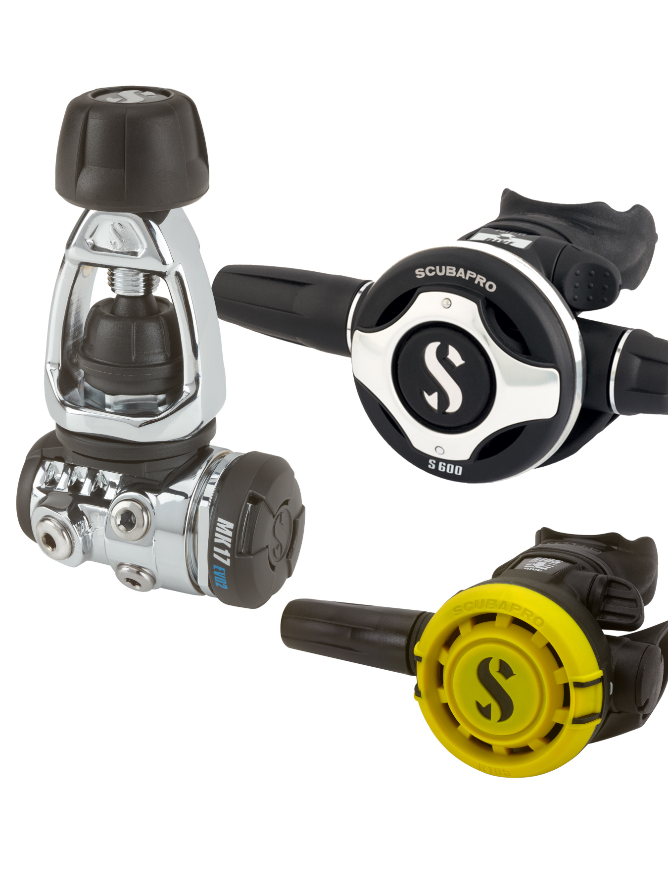 cubapro MK17 EVO S600 Atemregler Set INT Bügelanschluss