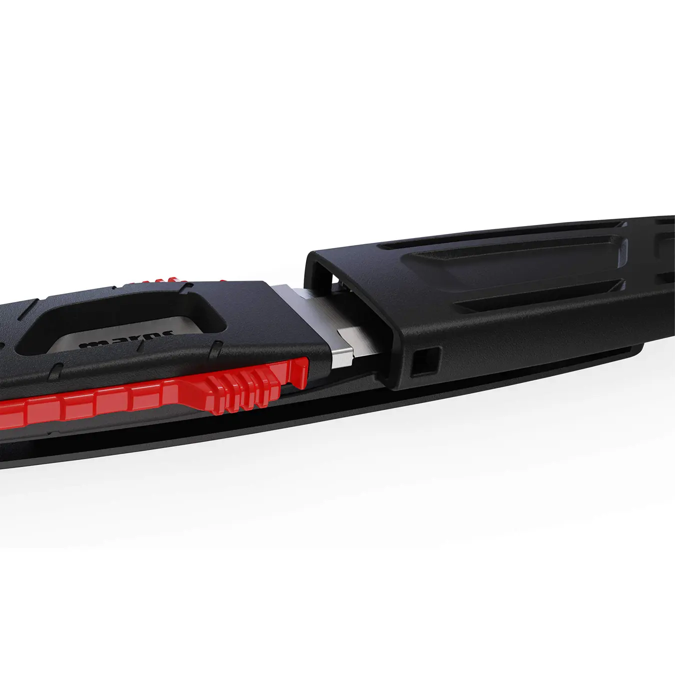 Mares-Messer MC-100-detail4 Mares MC 100 Tauchmesser mit Sägeschliff und Scheide