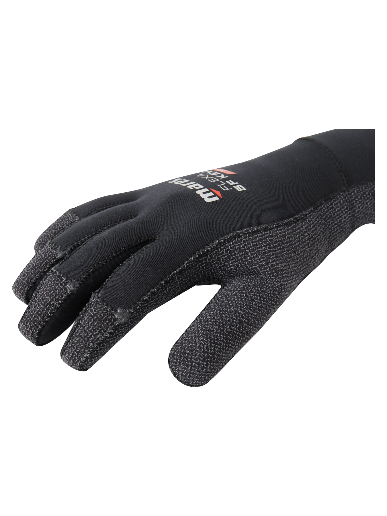 flexa-5f-kevlar-detail Mares Flexa 3mm Kevlar 5-Finger Tauchhandschuhe schwarz
