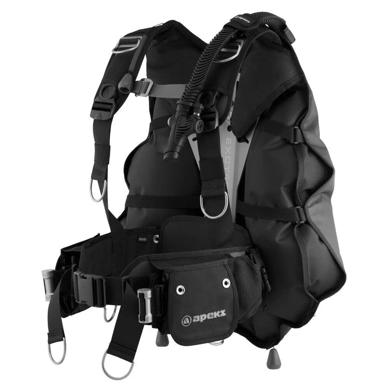 Apeks Exotec Tarierjacket BCD Schwarz Grau