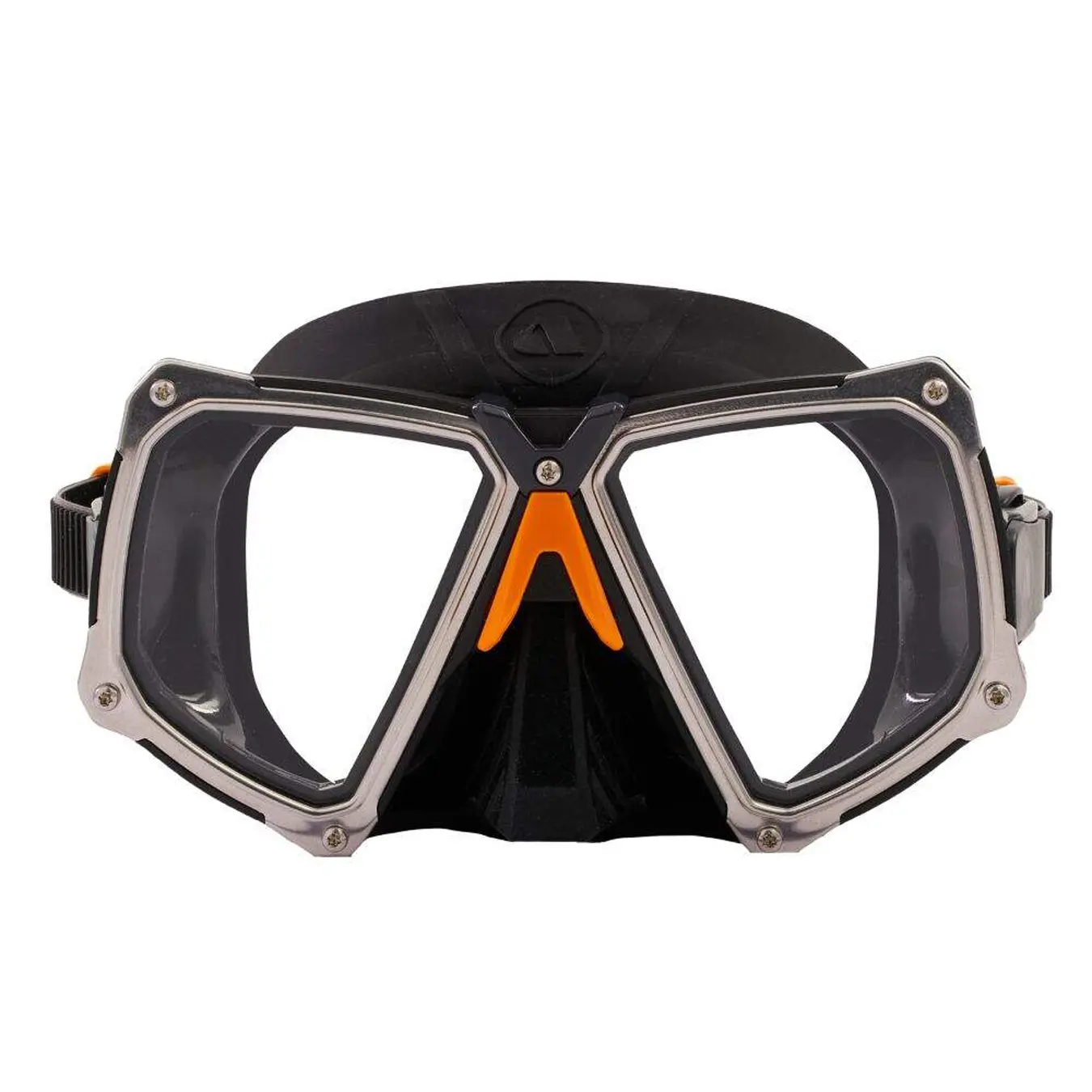 apeks-maske-vx2-schwarz-orange-front Apeks VX2 Tauchmaske schwarz mit Pure Clear Glas
