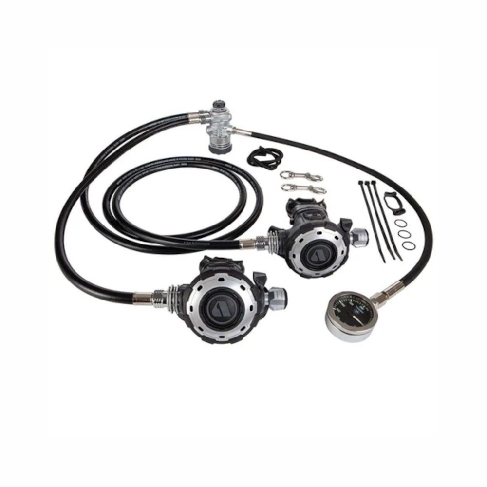 apeks-single-tank-set mtx-rc-din Apeks MTX-RC Single Cylinder Long Hose Atemregler Set