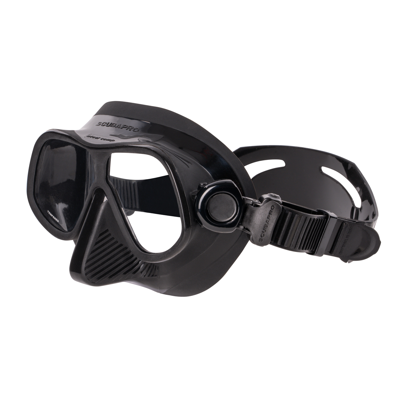 SP_24108100_SteelComp_Black_150 Scubapro Steel Comp Apnoe Maske Freitauchen schwarz