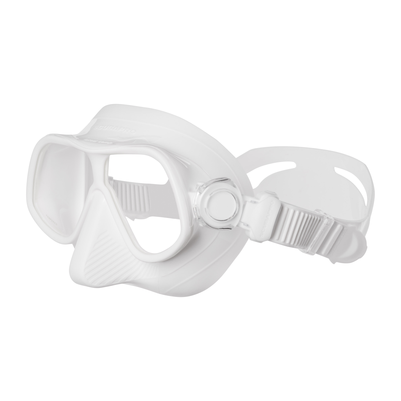 SP_24108600_SteelComp_White_228 Scubapro Steel Comp Apnoe Maske Freitauchen weiss
